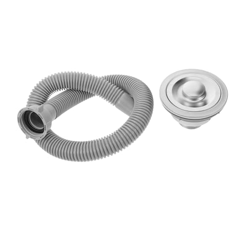 Gatuida Einzelbecken Ablaufrohr für Badezimmer Waschbecken Langlebiges Verschleißfestes Abflussrohr Kit mit Stopfen Schnellem Ablauf Dichtem Anschluss Geeignet für Bad und von Gatuida