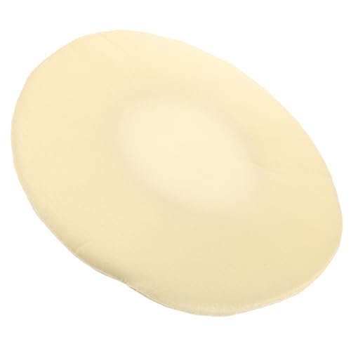 Gatuida Elastischer Rundhockerbezug Waschbar Beige Stuhlschoner Schonbezug Barhocker Sitzschutzhülle Einfach zu Reinigen Elegant für Esszimmer Wohnzimmer von Gatuida