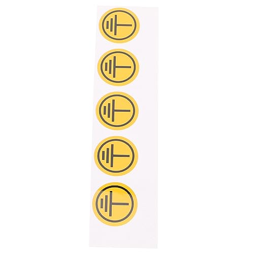 Gatuida Schutzerde Boden Aufkleber Warnschild Elektrische Ausrüstung Label 5 Symbole Einfach Anzuwenden Aufkleber von Gatuida