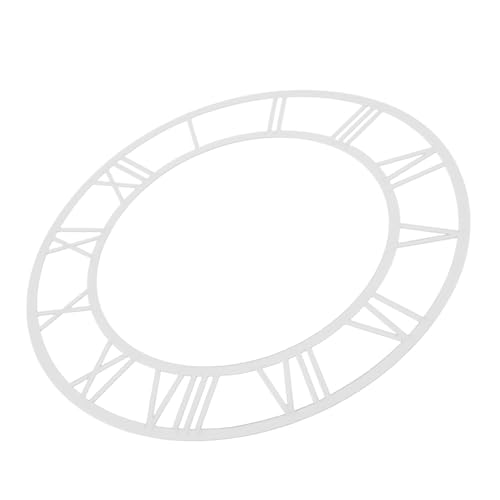 Gatuida Ersatz Runder Romanischer Ziffern Wanduhr Aufkleber aus für Wohnzimmer und Hotellobbys Einfache Installation Robustes Design Spiegeloberfläche von Gatuida