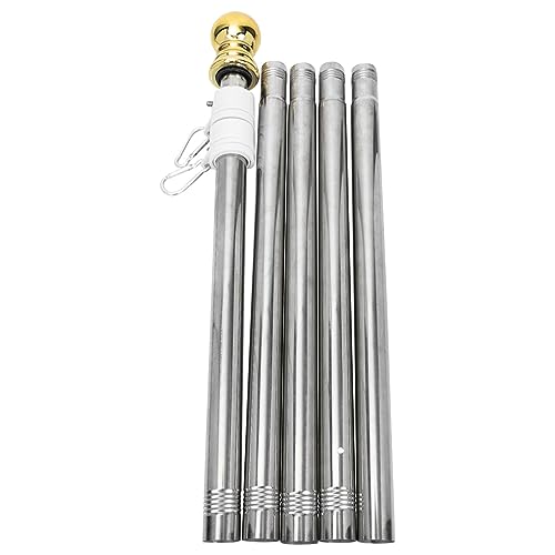 Gatuida 1satz Edelstahl Fahnenmast Verhedderungsfreier Wetterbeständiger Flaggenmast Für Garten Und Dach Robuster Edelstahl Für Wetterbedingungen Für Events Und Partys von Gatuida
