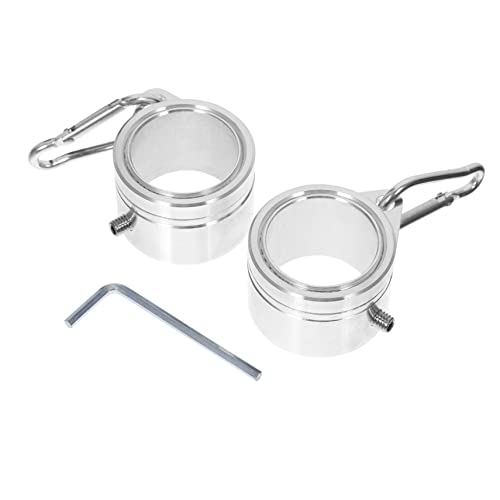 Gatuida Fahnenmast Ringe aus Aluminiumlegierung Wetterfeste Flaggenhalter Clips Korrosionsbeständig Robustes Flaggenmast Zubehör Geeignet für Garten Büro Schule von Gatuida