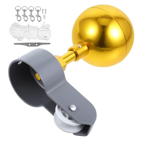 Gatuida Fahnenmast Umlenkrolle aus Langlebigem Fahnenmast Zubehör Stabil Zuverlässig Fahnenstangen Ersatzteil für Garten Outdoor Flaggenhalterung von Gatuida