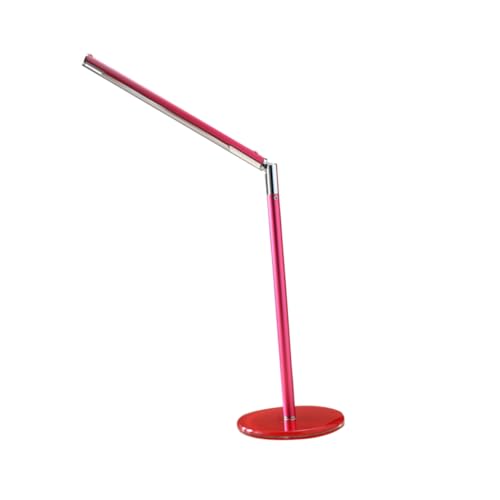 Gatuida LED Schreibtischlampe Dimmbar mit Touch-steuerung und Usb-ladeanschluss Drehbar Energieeffiziente Leselampe für Büro und Zuhause Rote Tischlampe für Augenschutz von Gatuida