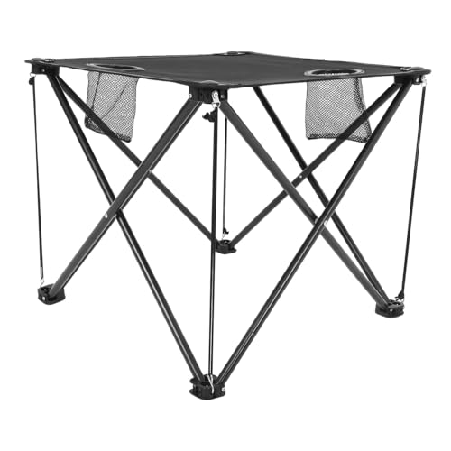 Gatuida Faltbarer Camping Tisch mit Becherhaltern Tragbarer Picknicktisch Strapazierfähigem Oxford für Camping Grillen und Outdoor Aktivitäten Schwarz Gatuida Faltbarer Camping Tisch mit Becherhaltern Tragbarer Picknicktisch Strapazierfähigem Oxford für Camping Grillen und Outdoor Aktivitäten Schwarz von Gatuida