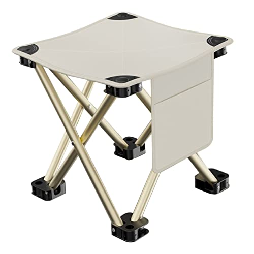 Gatuida Faltbarer Campingstuhl Tragbarer Outdoor Hocker Ultraleicht Klappbar für Angeln Garten und Reisen Platzsparend Robuste Stahlkonstruktion Montage Erforderlich von Gatuida