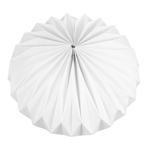 Gatuida Faltbarer Geometrischer Papier lampenschirm Weiß Schützender Lampenschirm für Pendelleuchten Einfacher DIY Aufsatz für Wohnzimmer Schlafzimmer Hochzeit und Restaurantdeko von Gatuida