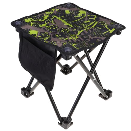 Gatuida Faltbarer Outdoor angelstuhl Tragbarer Hocker aus Edelstahl Luftdurchlässiger Campingstuhl für Angeln Wandern und Strand Grün Camouflage Gatuida Faltbarer Outdoor angelstuhl Tragbarer Hocker aus Edelstahl Luftdurchlässiger Campingstuhl für Angeln Wandern und Strand Grün Camouflage von Gatuida