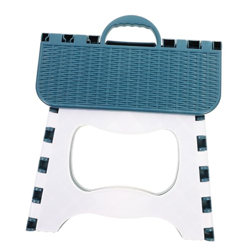 Gatuida Faltbarer Tritthocker Aus Kunststoff Tragbarer Klappstuhl Für Erwachsene Camping Angeln Garten Und Reisen in Nordic Blau von Gatuida