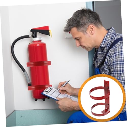 Gatuida Feuerlöscher Wandhalterung aus Robustem Eisen Korrosionsbeständiger Wandhaken zur Sicheren Befestigung Kleiner Feuerlöscher Einfache Montage für Zuhause und Büro von Gatuida
