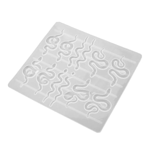 Gatuida Flexible Silikon Epoxidharz Gießform Schlange Ohrringformen für DIY Schmuckherstellung Wiederverwendbar Robust und Langlebig für Kreative Bastelprojekte und Accessoires von Gatuida