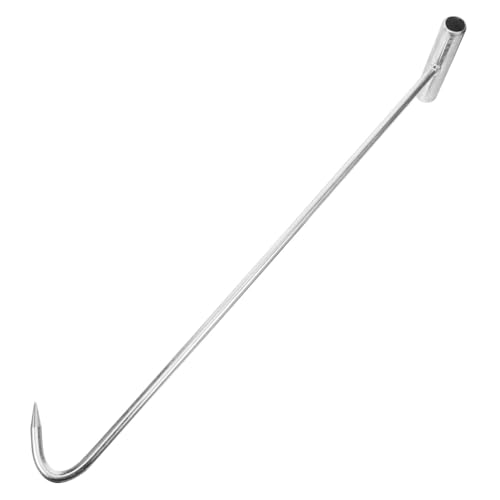 Gatuida Förmiger Schachtdeckelhaken Lang aus Robustem Eisen Verstärktes Design für Bequemes Greifen zum Heben und Ziehen von Kanalschächten Praktische für Einfache Handhabung und von Gatuida