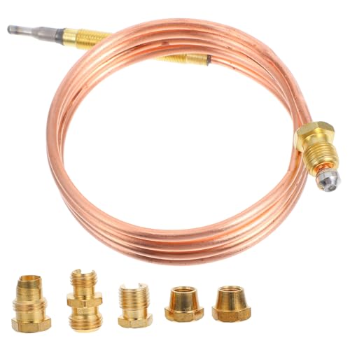 Gatuida Gas thermoelement Ersatzset Präziser Temperaturfühler für Gas Kamin Öfen Terrasse Sicherer Langlebiger Temperatursensor mit Vielseitiger Anwendung für Heizgeräte von Gatuida