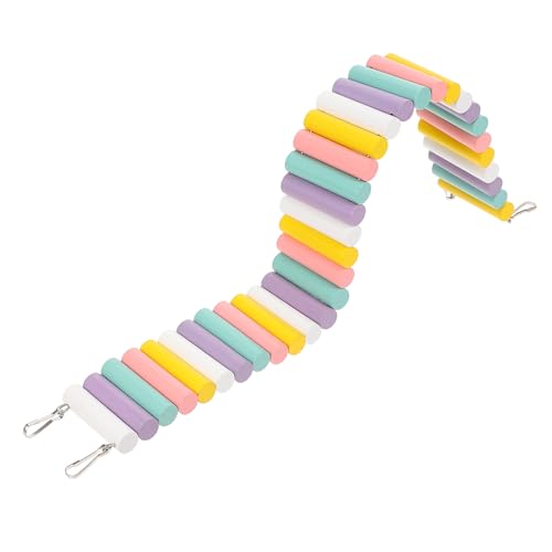 Gatuida Hamster Kletterleiter Biegsam Holzleiter mit Haken Langlebiges Nagetierspielzeug für Zwerghamster Rennmäuse und Gerbils Vielseitig als Versteck und Spielplattform im Käfig Gatuida Hamster Kletterleiter Biegsam Holzleiter mit Haken Langlebiges Nagetierspielzeug für Zwerghamster Rennmäuse und Gerbils Vielseitig als Versteck und Spielplattform im Käfig von Gatuida