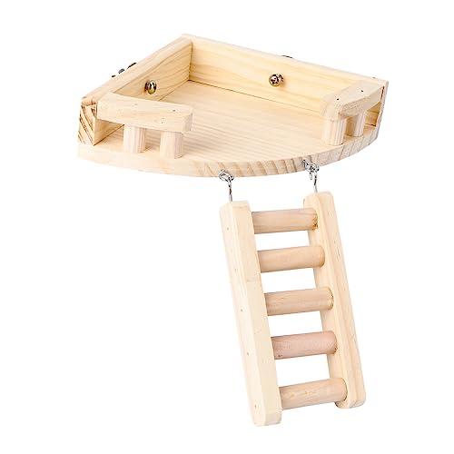 Gatuida Hamster Leiter aus Holz Kletterleiter für Haustiere Sicheres und Lustiges Trainingsspielzeug für Hamster und Zwerghamster Installieren und Fördert die Spielumgebung von Gatuida