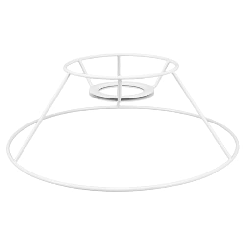 Gatuida Handgefertigter Lampenschirm Rahmen aus Eisen Handgewebtes Design Langlebiger Lampenschirmhalter für Tisch Steh und Pendelleuchten Einfach zu Ersetzen Kompatibel mit Verschiedenen von Gatuida