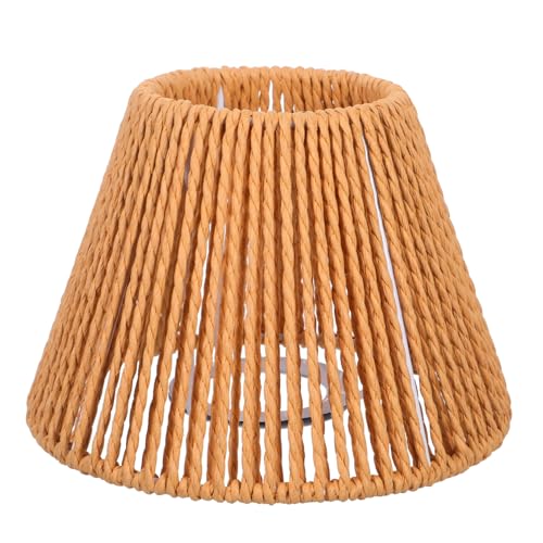 Gatuida Handgefertigter Woven Rope Lampenschirm aus Metall und Papierseil Vielseitig für Hängeleuchten Steh- und Tischlampen Dekorativ für Hotel Wohnzimmer Schlafzimmer Bürobeleuchtung von Gatuida