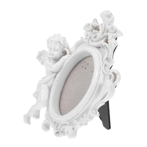 Gatuida Harzornamente Engelstatuen Dekorationen Fotorahmen Mit Engelmotiv Retro Fotorahmen Cherub Engel Bilderrahmen Ausgefallener Bilderrahmen Engelrahmen Für Den Tisch Engelrahmen von Gatuida