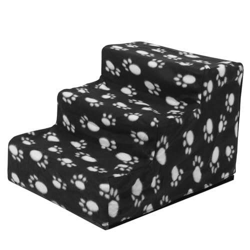 Gatuida Haustiertreppe für Kleine Hunde Tragbare rutschfeste Hundeleiter mit Stabilen Sichere Rampe für Sofa Bett und Auto Langlebig und Einfach zu Reinigen als Einstiegshilfe von Gatuida