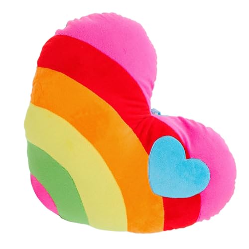 Gatuida Herzförmiges Kuschelkissen aus Weichem Kurzplüsch mit Elastischer Pp baumwollfüllung Farbenfrohes Dekokissen für Sofa Schlafzimmer Wohnzimmer Romantisches Geschenk von Gatuida