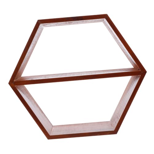 Gatuida Hexagonales Wandregal aus Holz Kleines Wandaufbewahrungstablett Stabile Wandhalterung für Schlafzimmer Büro und Wohnraum Modulares Design Einfache Montage Glatte Kanten Praktische Gatuida Hexagonales Wandregal aus Holz Kleines Wandaufbewahrungstablett Stabile Wandhalterung für Schlafzimmer Büro und Wohnraum Modulares Design Einfache Montage Glatte Kanten Praktische von Gatuida