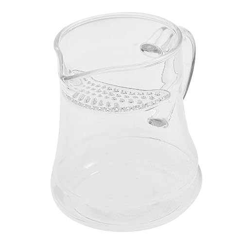 Gatuida Hitzebeständiger Teekrug mit Henkel Transparentes Scalding Griff Bruchsicher Stilvoller Teebehälter für Heiße und Kalte Getränke Einfach zu Reinigen Teezubehör von Gatuida