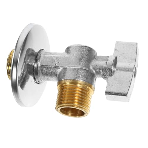 Gatuida Hochwertiges Eckventil aus Messing mit Selbstdichtung und Rückschlagventil Punkt Gewinde Wasserabsperrventil für Badezimmer Toilette und Balkon Einfache Montage Langlebig und von Gatuida