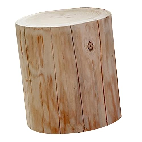 Gatuida Hocker Massivem Multifunktionaler Hocker für Dekorativ und Praktisch Durchmesser Höhe Rustikales Design für Wohnzimmer und von Gatuida