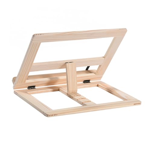 Gatuida Holz Leseständer Klappbar Buchstütze für Bücher Kochbücher Tablet Smartphone Multifunktional Glatte Kanten Handgefertigt Platzsparend für Schreibtisch Sofa Bett von Gatuida