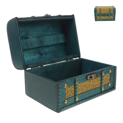 Gatuida Holzkiste für Schmuck Vintage Schmuckaufbewahrungsbox Dekorative Truhe für Sammlerstücke für Schlafzimmer und Wohnzimmer Multifunktionale Aufbewahrungslösung von Gatuida