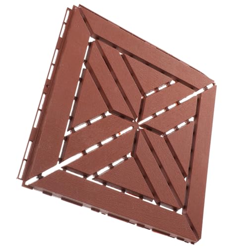 Gatuida Interlocking Deck Tile Kunststoff Bodenfliese Wetterfest UV beständig für Balkon Terrasse Garten Einfache Verlegung Langlebig und Stabil in Braun Gatuida Interlocking Deck Tile Kunststoff Bodenfliese Wetterfest UV beständig für Balkon Terrasse Garten Einfache Verlegung Langlebig und Stabil in Braun von Gatuida