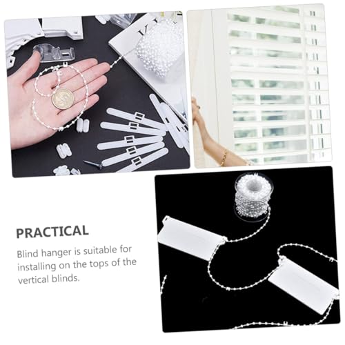 Gatuida Jalousieketten Verbinder mit Bodenplatten Verstellbar Langlebig Ersatzteile für Vertikale Lamellenvorhänge und Fensterdekoration von Gatuida