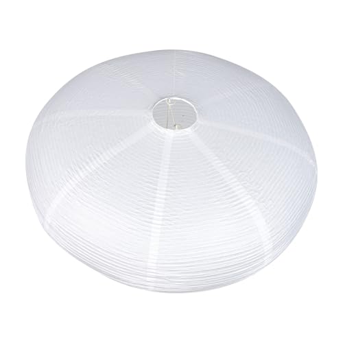 Gatuida Japanischer Papier Lampenschirm Weiß Moderner Deckenlichtschutz Langlebiger Lampenschirm aus Hochwertigem Papier Einfach zu Montieren Stilvolle Wohnraumdekoration von Gatuida
