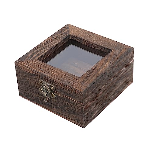 Gatuida Kasten Kästchen mit Insektenproben Insekten Pinnwand Fälschung Sammelbox für Insekten Insektenvorbereitungsbox bilderrahmen Musterrahmenkoffer Shadowbox Vitrine Acryl Coffee von Gatuida