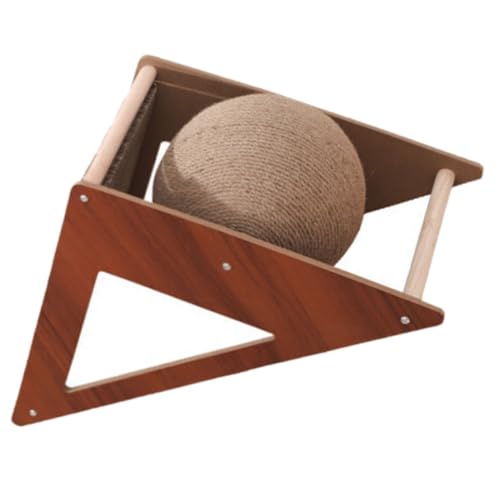 Gatuida Katzenkratzball aus Wellpappe Dreieckiges Kratzbrett für Katzen Krallenpflege Widerstandsfähig Leicht Platzierbar für Wohnräume und Aktives von Katzen Gatuida Katzenkratzball aus Wellpappe Dreieckiges Kratzbrett für Katzen Krallenpflege Widerstandsfähig Leicht Platzierbar für Wohnräume und Aktives von Katzen von Gatuida
