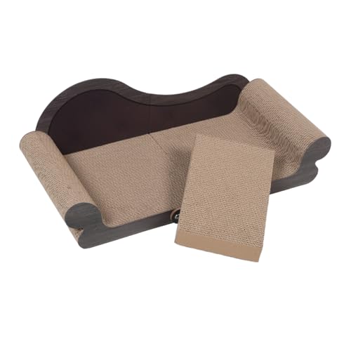 Gatuida Katzenkratzbrett Sofa Katzenkratzbrett Liege Kätzchen Kratzsofa In Sofaform Aus Karton Entzückendes Aus Wellpappe von Gatuida
