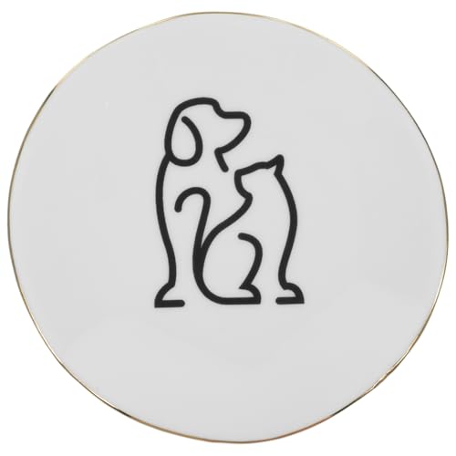 Gatuida Keramik Schmuckschale Schmucktablett mit Glatter Oberfläche Eleganter Ringhalter und Organizer für Ringe Ohrringe Halsketten Stilvolles Deko Tablett für Wohn und Schlafzimmer von Gatuida