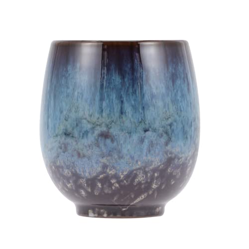 Gatuida Keramik Teetasse Groß Handwärmer Funktion Klassisches Design für Zuhause Büro Geeignet für Jasmin Oolong Tee Stilvoll und Komfortabel von Gatuida