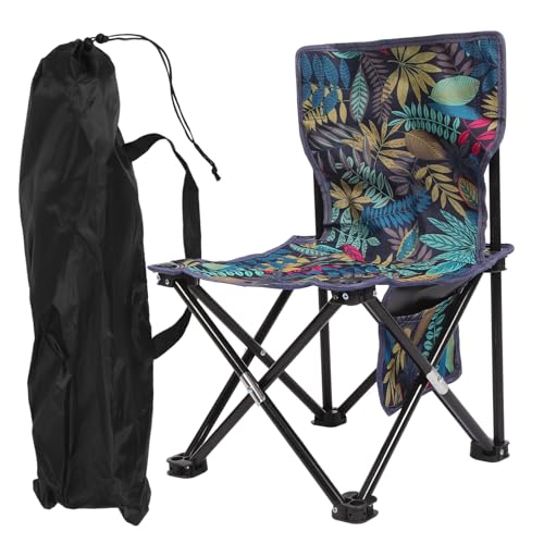 Gatuida Klappbarer Leichter Campingstuhl mit Rückenlehne Tragbarer Outdoor Anglerstuhl Faltbarer Campinghocker für Picknick Wandern und Kompakt und Einfach zu Transportieren von Gatuida