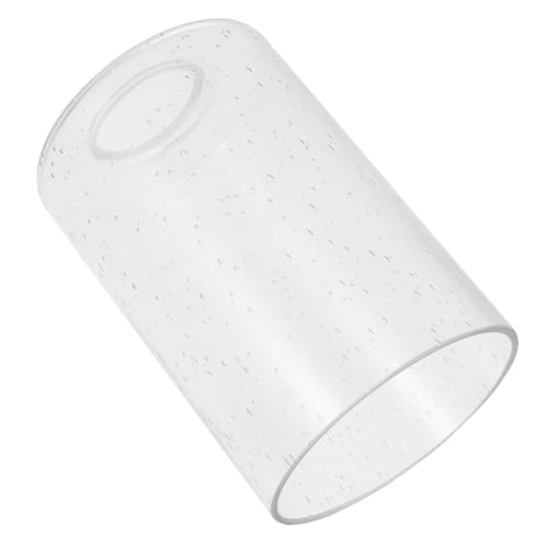 Gatuida Klarer Glas Lampenschirm Zylinder Ersatz Lampenschirm für Tischlampe und Deckenleuchte Transparent Staubschutz Einfach zu Montieren Dekoratives Lampenzubehör von Gatuida