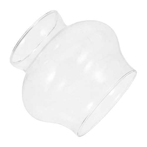 Gatuida Klarglas Öllampen schirm aus Dickem Glas Windgeschützt und Langlebig Vintage Petroleum Lampenzylinder für Garten Camping und Gemütliche Abende Klarer Lampenschirm für Öllampen von Gatuida