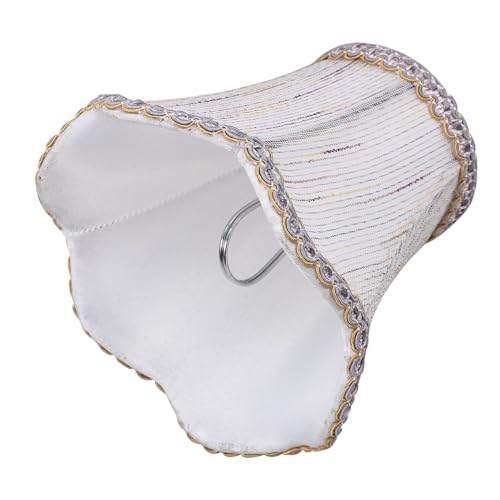 Gatuida Klassischer Lampenschirm aus Leinenstoff Kleiner Clip lampenschirm für Tisch Nachttisch Stehlampen Einfache Montage Weiches Licht Geeignet für Schlafzimmer und Wohnzimmer von Gatuida