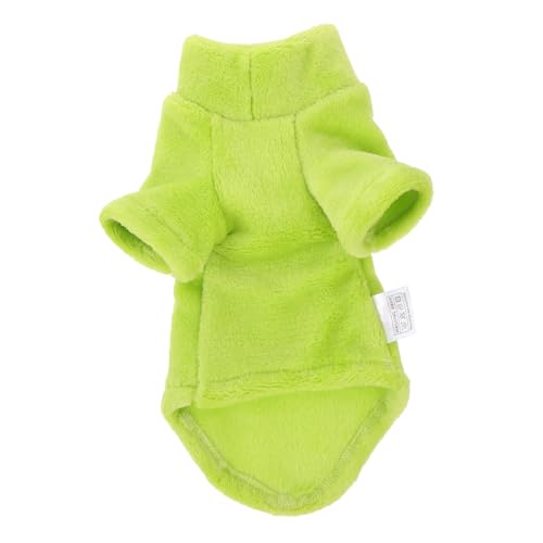 Gatuida Kleidung für Haustiere Plüsch drinnen kleiden weihnachtskleif Katzen Winterkleidung Katzenkleidung Katzenpullover Haustier Katze Kostüm Winterkleidung für Katzen Samt Light Green von Gatuida