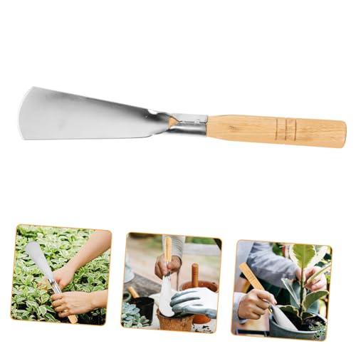 Gatuida Kleine Gartenschaufel mit Holzgriff Rostfreier Multifunktional für Gartenarbeit Wurzelgrabung und Aussaat Leicht und Robust für Outdoor und Blumenbeete von Gatuida