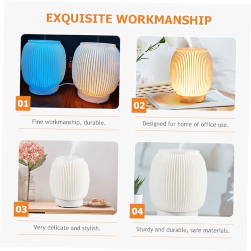 Gatuida Kleiner Aroma Diffuser mit Warmem LED Licht Leiser USB Luftbefeuchter und Dekorativer Duftzerstäuber für Ätherische Öle für Zuhause und Büro von Gatuida