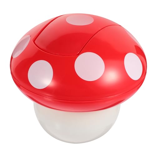 Gatuida Kleiner Desktop Mülleimer mit Pilz Design Kompakter Mini Abfallbehälter mit Deckel Geruchsneutral Platzsparend Geeignet für Büro Kinderzimmer Küche und von Gatuida