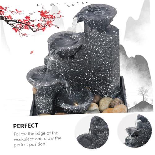 Gatuida Kleiner Künstlicher Wasserfall dekobrunnen ohne Batterie Realistische Wasserfall Optik Fein Verarbeitetes Landschaftsornament für Wohnraumdekoration Gatuida Kleiner Künstlicher Wasserfall dekobrunnen ohne Batterie Realistische Wasserfall Optik Fein Verarbeitetes Landschaftsornament für Wohnraumdekoration von Gatuida