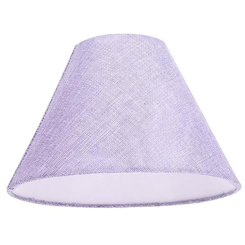 Gatuida Kleiner Lampenschirm Leinen für Tisch und Wandleuchten Eleganter Stoffschirm Lila und Blau für Stilvolle Akzentbeleuchtung von Gatuida