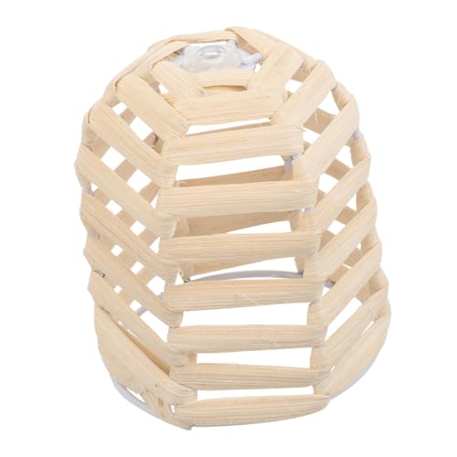 Gatuida Kleiner natürlicher Lampenschirm Handgefertigt Dekorativer Robuster Lampenschirm aus Rattan für Pendelleuchte Schlafzimmer Büro für Warme Lichtgestaltung von Gatuida