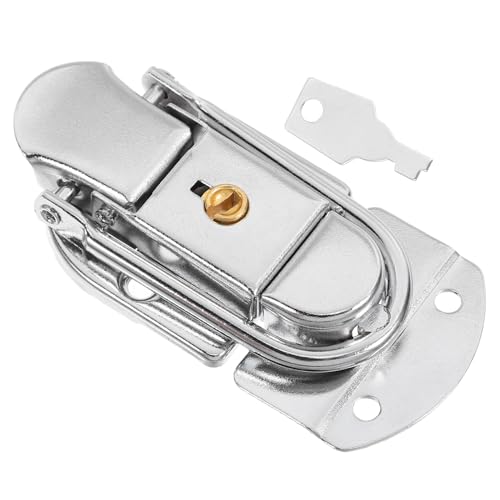 Gatuida Koffer Riegel Schloss aus Robustem Eisen Kompakter Haspe Verschluss Vielseitig Einsetzbar für Reisetaschen und Koffer Moderner Ersatzverschluss für Sicheres Gepäck Passend für Gatuida Koffer Riegel Schloss aus Robustem Eisen Kompakter Haspe Verschluss Vielseitig Einsetzbar für Reisetaschen und Koffer Moderner Ersatzverschluss für Sicheres Gepäck Passend für von Gatuida